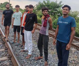 ट्रेन की चपेट में आने से अज्ञात व्यक्ति की मौत